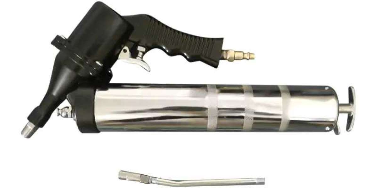 What are the characteristics of grease guns in different industries?