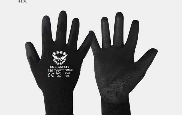 Anti-static coated gloves with PU coating technology