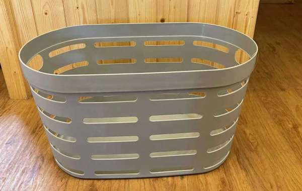 The Plastic Wicker Laundry Basket is taller and has a smaller footprint
