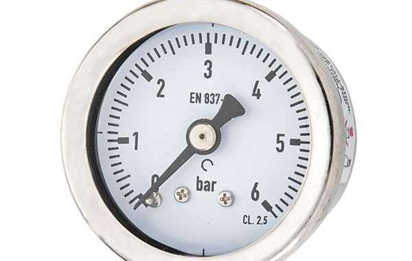 Shock-proof pressure gauge connection method