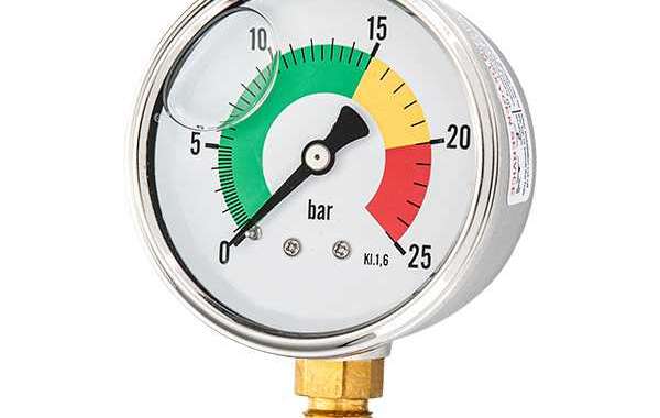 Glycerine filled pressure gauge has the same measuring range as dry gauge, sometimes even larger