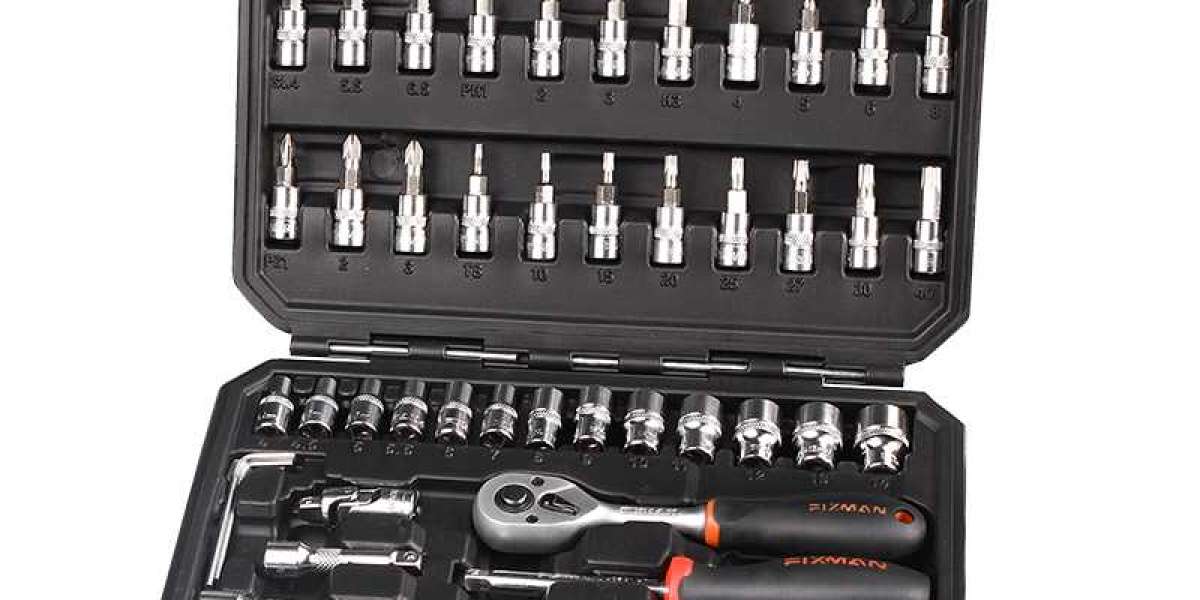 Wrench and Socket Set Anti-rust B2045B 45pcs 1/4'' FIXMAN